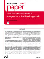 Food Security Assessments in Emergencies: A livelihoods approach
