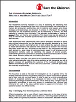 The Household Economy Approach: what is it and what can it be used for?