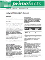 Survival feeding in drought