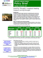 Livestock feeding support during drought